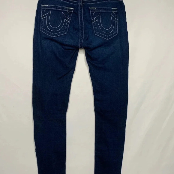 True Religion Dark Wash Curvy Contour Skinny Jeans Size 26 - Picture 10 of 15